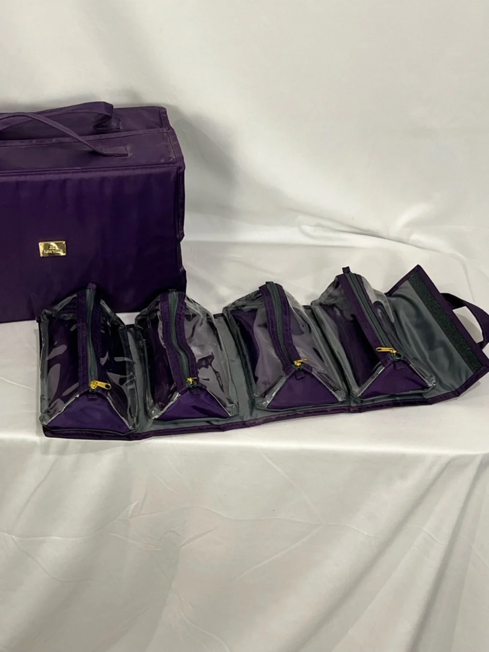 JM New York Purple Nylon Travel Set